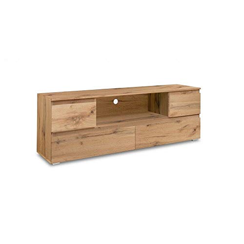 DEINE TANTE EMMA 002639 Image 18 Honig Eiche Nb. TV Board Lowboard Fernsehkommode HiFi Stauraum Wohnzimmer ca. 160 x 55 x 40 cm von DEINE TANTE EMMA
