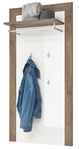 DEINE TANTE EMMA 31-896-AP NEAPEL Eiche dunkel/Weiß Hgl. Garderobe Paneel Wandgarderobe Hängepaneel für Kleider Diele ca. 70 x 143 x 30 cm DEINE TANTE EMMA 31-896-AP NEAPEL Eiche dunkel/Weiß Hgl. Garderobe Paneel Wandgarderobe Hängepaneel für Kleider Diele ca. 70 x 143 x 30 cm von DEINE TANTE EMMA