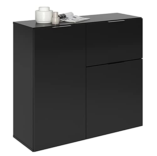 DEINE TANTE EMMA 557-001 Dark 1 Schwarz Kommode Sideboard Highboard von DEINE TANTE EMMA