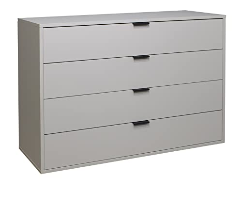 DEINE TANTE EMMA Bonnie/KO_04-119 Kreidegrau matt Lack Schubladenkommode Kommode Sideboard ca. 119 x 87 x 45 cm von DEINE TANTE EMMA