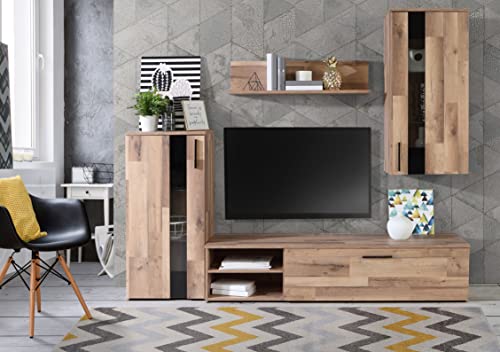DEINE TANTE EMMA CRCM01-D76 Crunch Old Style Stave Oak Eiche Nb. Dekor Wohnwand Anbauwand Wohnzimmerschrank ca. 213 x 184 x 41 cm DEINE TANTE EMMA CRCM01-D76 Crunch Old Style Stave Oak Eiche Nb. Dekor Wohnwand Anbauwand Wohnzimmerschrank ca. 213 x 184 x 41 cm von Forte