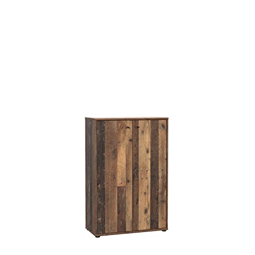 FORTE TEMPRA 2 Kommode mit 2 Türen, Holzwerkstoff, Old – Wood Vintage Dekor, (B x H x T) 73,7 x 111,1 x 34,8 cm von Forte