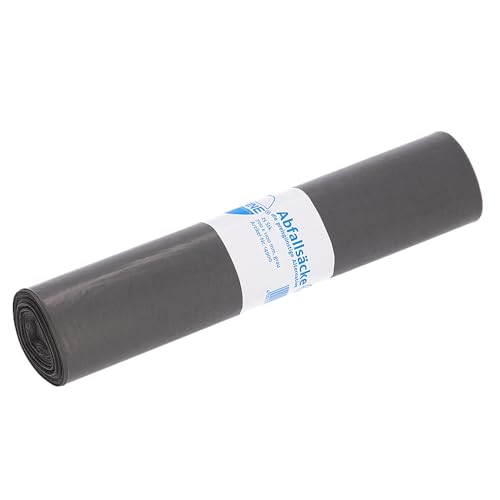 Deiss ECOFINE Abfallsäcke aus Recycling-LDPE/LLDPE 120 l, grau, 25 Stück/Rolle von DEISS