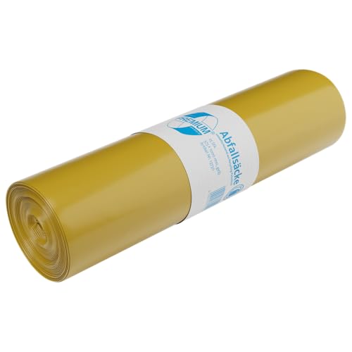 Müllsäcke DEISS PREMIUM gelb, 70 Liter, 25-er Pack von DEISS