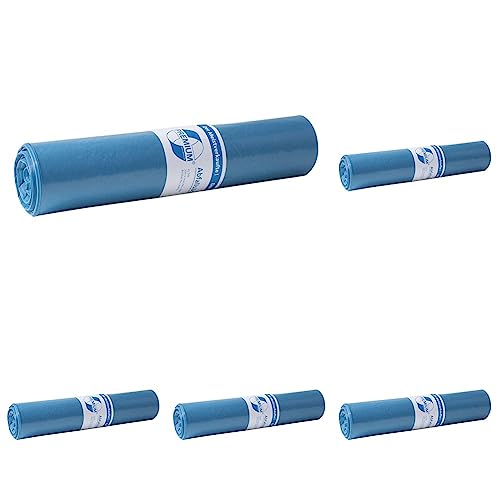 Müllsäcke DEISS PREMIUM blau, 60 my, 70 Liter (Packung mit 5) von DEISS