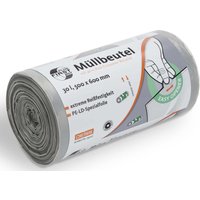 DEISS FIRST PLUS pcr® Müllbeutel 30,0 l hellgrau von DEISS