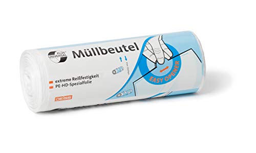 DEISS UNIVERSAL PLUS aus HDPE 60 l, weiß, 50 Stück/Rolle DEISS UNIVERSAL PLUS aus HDPE 60 l, weiß, 50 Stück/Rolle von DEISS