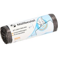 DEISS UNIVERSAL PLUS® Müllbeutel 30,0 l transparent von DEISS
