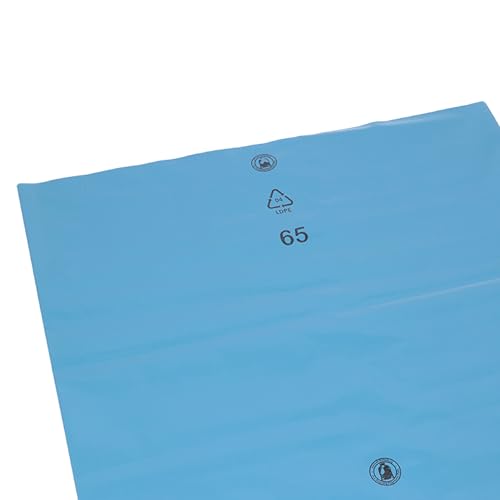 Deiss 90154 Müllsäcke, 240 L, blau, extra stark, 100 Stück von DEISS