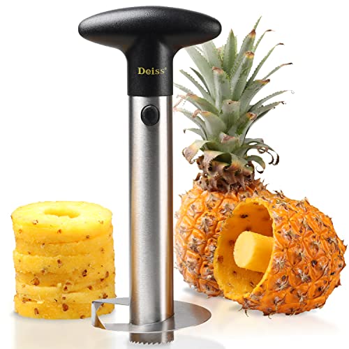 Deiss PRO Ananasschneider - 2 in 1 Edelstahl Ananasschneider & Schäler - Macht die perfekten Ananas Ringe ohne eine Sauerei - Spülmaschinenfest Deiss PRO Ananasschneider - 2 in 1 Edelstahl Ananasschneider & Schäler - Macht die perfekten Ananas Ringe ohne eine Sauerei - Spülmaschinenfest von Deiss
