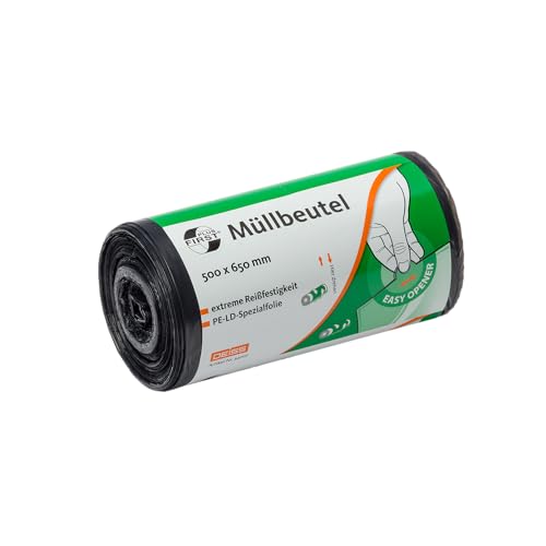 Deiss FIRST PLUS Müllbeutel aus LDPE, 1A-Material mit Sternnahtboden, 25 Liter, grau, 50 Stück/Rolle Deiss FIRST PLUS Müllbeutel aus LDPE, 1A-Material mit Sternnahtboden, 25 Liter, grau, 50 Stück/Rolle von DEISS