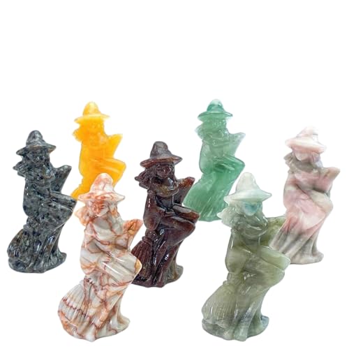 1 x Hexenschnitzstein aus gemischtem Material, Steinsammlungen, Geschenk für Familie und Freunde, Heimdekoration, DIY-Dekoration 1 x Hexenschnitzstein aus gemischtem Material, Steinsammlungen, Geschenk für Familie und Freunde, Heimdekoration, DIY-Dekoration von DEJIN