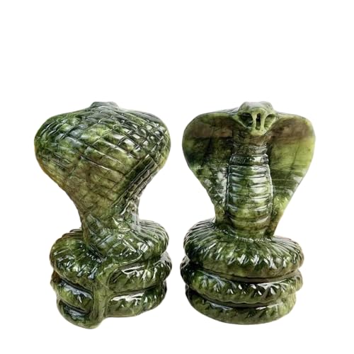 1 x natürliche Kristall-Figur von XiuYu, Jade, Schlangenkristall, geschnitzt, Energiequarz-Figur für Meditation, Heimdekoration 1 x natürliche Kristall-Figur von XiuYu, Jade, Schlangenkristall, geschnitzt, Energiequarz-Figur für Meditation, Heimdekoration von DEJIN