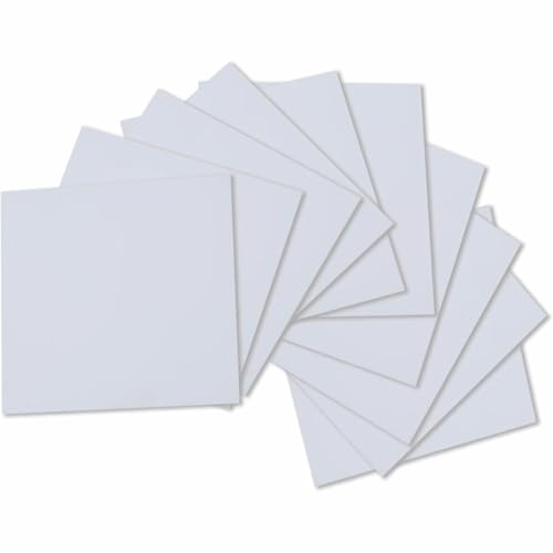 10er-Pack Aluminiumoxid-Keramikplatten, 1mm Dicke Isolierende Keramikplatten for Die Lagerherstellung | Hochtemperaturbeständig(109mmx109mmx1mm) von DEJIN