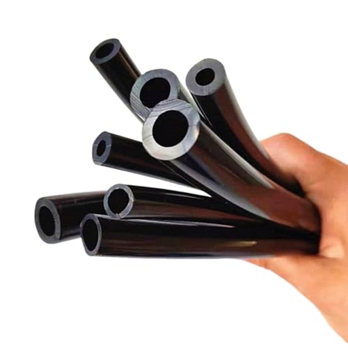 1M, Schwarzer, Flexibler Silikonschlauch, Hitzebeständig, Weicher Gummischlauch for Hochdruck-Kraftstofftank, Aquarium, Luftpumpe(Id 15mm od 18mm) von DEJIN