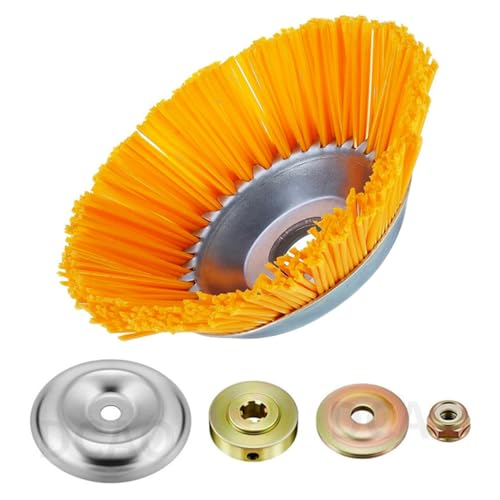 8-Zoll-Ersatz-Trimmerkopf Mit Gehärteter Nylonschnur – Hochleistungs-Unkrautschneider for Ziegellücken, Gehwegrisse Und Hausgärten(Nylon Plate+Fixed Four-Piece Set) von DEJIN