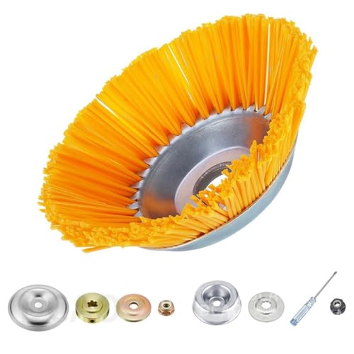 8-Zoll-Ersatz-Trimmerkopf Mit Gehärteter Nylonschnur – Hochleistungs-Unkrautschneider for Ziegellücken, Gehwegrisse Und Hausgärten(Nylon Tray+Eight-Piece Set) von DEJIN
