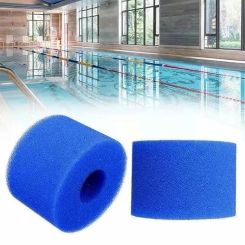 DEJIN Schaumstoff-Filterkartusche Schwamm, Filterschwamm Typ S1, Wiederverwendbare Und Waschbare Schaumstoff-Filterkartusche for Schwimmbäder, Gartenaquarien Im Freien(2pcs) von DEJIN