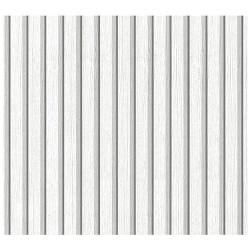 DEJIN Selbstklebende Tapete Mit Holzmaserung – 44,5cm Breiter Wandaufkleber Mit Gitterstreifen for Schlafzimmer, Einfach Abziehen Und Aufkleben, Einfache DIY-Wanddekoration(Silver pear wood,3m long) von DEJIN