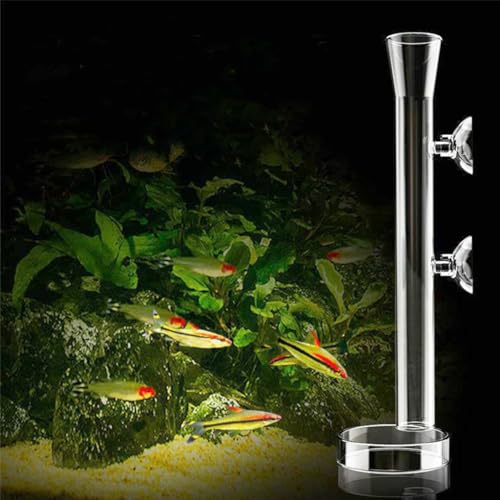 Garnelen-Futterröhre Und -Schale-Set, Acryl-Futterspender for Fische Und Garnelen, Aquarium-Futterröhre Mit 2 Saugnäpfen for Aquarium(35cm) von DEJIN