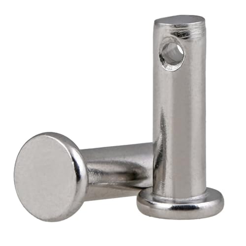 M5 Passstifte – 2er-Pack Zylindrische Passstifte Aus Edelstahl 304 Mit Loch – Hochleistungs-Positionierstifte for Maschinen, Autos Und Heimwerker(M5*16) von DEJIN