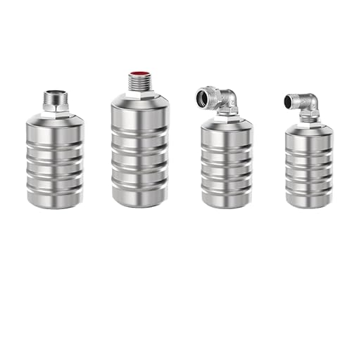 Vollautomatisches Schwimmerventil zur Wasserstandsregelung Edelstahl 304, 1/2" bis 3/4'' einstellbares Schwimmerventil für Wassertank, Pool (A+B+C+D) von DEJIN
