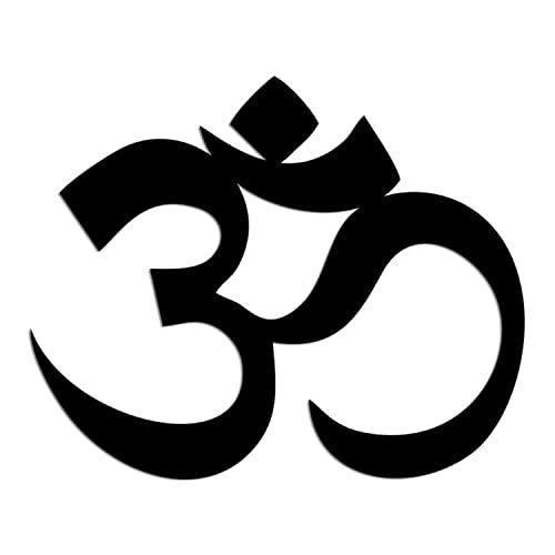 DEKADRON Metall-Wandkunst, Metall-Om-Dekor, Namaste-Dekor, Yoga-Geschenke, Aum-Symbol, OM-Wandkunst, Yoga-Studio-Dekor, Yoga-Wanddekoration (45,7 x 38,1 cm (B x H) von DEKADRON