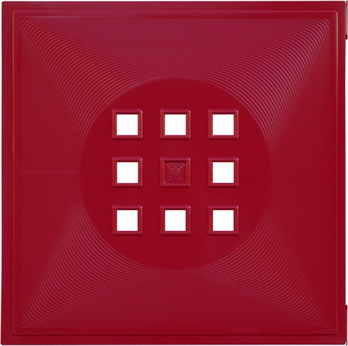 Dekaform Designer Regaltür als Fach-Einsatz, Regalsysteme mit Mass ca. 33,6cm x 33,6cm, Tür selber einbauen mit Anleitung für Ikea Regal Expedit Kallax Nornäs - Würfel Flexi - XXXL Lutz - Quelle Raumteiler - Sonderfarbe (Bordeaux-rot) von DEKAFORM