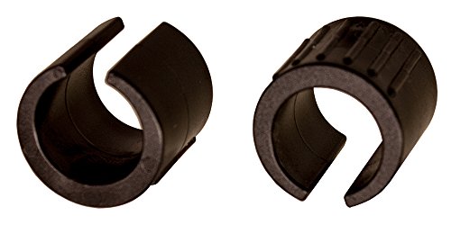 Dekaform Klemmgleiter 209 Kunststoffgleiter - Klips Stuhlgleiter fuer runde Rohre Freischwinger Bürostuhl Moebelgleiter Bodenschoner Garten Stuhl Liege Gleiter zum Klipsen* schwarz (20-22, Schwarz) von DEKAFORM