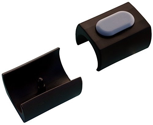 Dekaform PTFE Klemmschalengleiter PT-204 Klemmgleiter - Teflongleiter* für Stahlrohrmöbel Freischwinger Schwingstuhl zum Klipsen mit Zapfen (30, Schwarz) von DEKAFORM