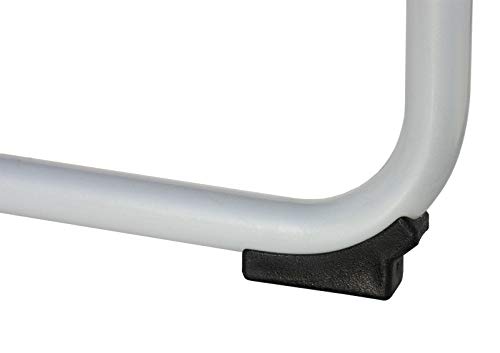 Dekaform Schalengleiter 202-25 R 80 Kunststoffgleiter - Gleitkufe Stuhlgleiter für Gebogene Rohre Freischwinger Bürostuhl Möbelgleiter Kunststoff Stuhl Gleiter* schwarz - Menge variabel (8) von DEKAFORM