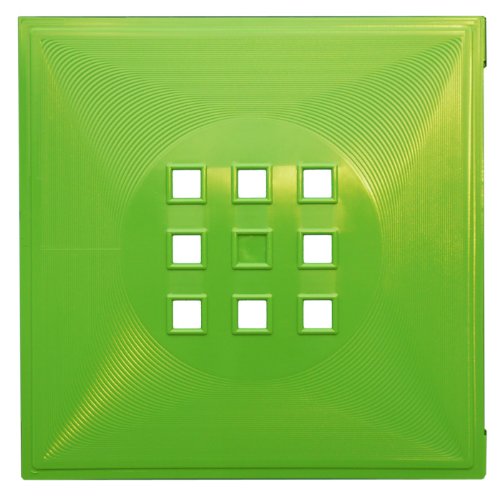 Designer Regaltür als Fach-Einsatz, Regalsysteme mit Mass ca. 33,6cm x 33,6cm, Tür für IKEA Regal Expedit Kallax Nornäs - Würfel Flexi - XXXL Lutz - Quelle Raumteiler -Variation in (Grün) von DEKAFORM