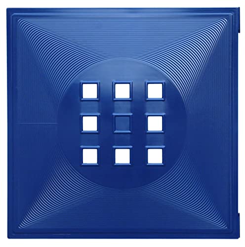 Designer Regaltür als Fach-Einsatz, Regalsysteme mit Mass ca. 33,6cm x 33,6cm, Tür für Ikea Regal Expedit Kallax Nornäs - Würfel Flexi - XXXL Lutz - Quelle Raumteiler -Variation in (Blau) von DEKAFORM