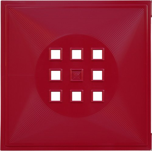 DEKAFORM Designer Regaltür als Facheinsatz ca. 33,6cm x 33,6cm * Bordeaux-Rot von DEKAFORM