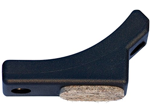 Original Dekaform Filzgleiter Fi-202-25 R 80 Schalengleiter - Gleitkufe Stuhlgleiter fuer gebogene Rohre Freischwinger Bürostuhl Möbelgleiter Kunststoff Bodenschoner Filz Stuhl Gleiter von DEKAFORM
