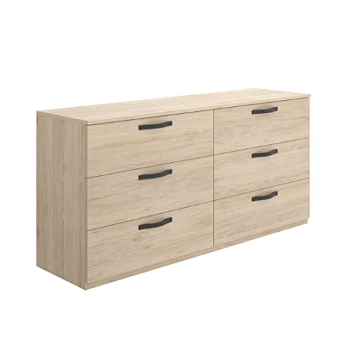 DEKIT GRUPO RIMOBEL Becher Doppelkommode, Holzwerkstoff Metall, Eiche Natur, 72x140x45 cm von DEKIT GRUPO RIMOBEL