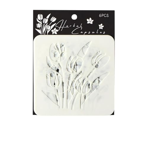 6 PCs Haustierblumen Schablonen Pflanzen Zeichnungsvorlagen Für Unterrichtsaktivitäten Und Handwerk Kunst & Basteln Hohl Aus Malerei Pflanzen Zeichnungsvorlagen Blumen von DEKKRYNFV