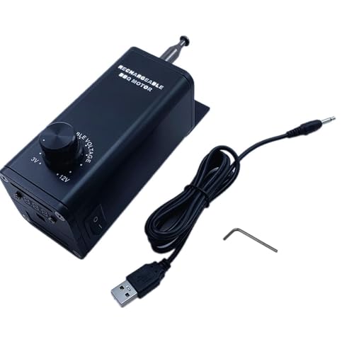 DEKKRYNFV 3-12 V Einstellbare Geschwindigkeit Rotisserie Grills Motor Wiederaufladbar Elektrogrill von DEKKRYNFV