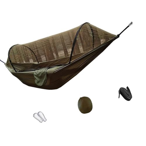 DEKKRYNFV Doppelcamping Hängematte Einschließlich Barriere 260x140 cm Außenbett Für 2 Erwachsene Stabilen Stoff Zuletzt 250 Kg Kapazität Portable Proof Hängematte von DEKKRYNFV
