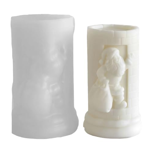 DEKKRYNFV Mehrzweck Weihnachtsmann Kerzen Silikonform Für Familienurlaubshandwerksprojekte Weihnachtsdekoration Kerzenform DEKKRYNFV Mehrzweck Weihnachtsmann Kerzen Silikonform Für Familienurlaubshandwerksprojekte Weihnachtsdekoration Kerzenform von DEKKRYNFV