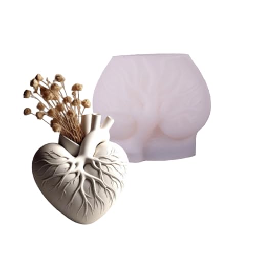 Flexible Geprägter Herz Silikonform Harz Blumenopf Und Dekorativ Flexible Geprägter Herz Silikonform Harz Blumenopf Und Dekorativ von DEKKRYNFV