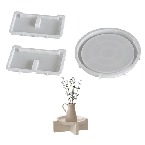 Flexible Silikon Rundplatten Tablett Accessoire Für Hochzeiten Partys Vorräte Und Festliche Feierlichkeiten Leicht Zu Reinigen Runden Plattigenschimmel von DEKKRYNFV