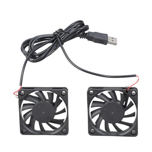 Hochleistungen Doppel DC5V 0.2a Kühllüfter Für Elektronik 60x60x10 Mm USB Betriebene Ruhige Operationen PC Kühlung Doppel Lüfter Lösung Für Networking Geräte von DEKKRYNFV
