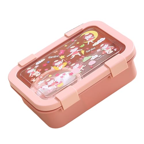 Leckdosen Cartoon Bentos Box Divided Schnitte Robuste Plastikbehälter Kinder Erwachsene Mahlzeit von DEKKRYNFV