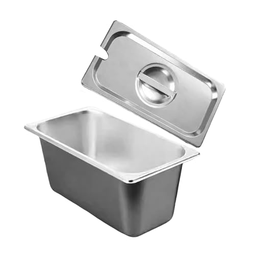 Proof Edelstahl 1/3 Größe Lebensmittelbehälter Pfanne Mehrzweck Metallwanne Für Lebensmittelservice Und Catering Benötigt Edelstahlpfanne Proof Edelstahl 1/3 Größe Lebensmittelbehälter Pfanne Mehrzweck Metallwanne Für Lebensmittelservice Und Catering Benötigt Edelstahlpfanne von DEKKRYNFV