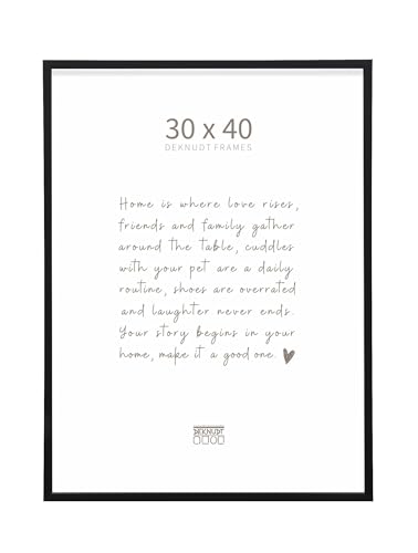 DEKNUDT Frames S029S2 Bilderrahmen zum Aufhängen oder Aufstellen in mattem Schwarz von Deknudt Frames
