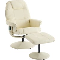 Massagesessel mit Liegefunktion, Relax-Fernsehsessel aus PU-Stoff, 360° Drehung, Heizung & Hocker, 75x79,5x107 cm, Beige Massagesessel mit Liegefunktion, Relax-Fernsehsessel aus PU-Stoff, 360° Drehung, Heizung & Hocker, 75x79,5x107 cm, Beige von DEKO COLLECTION