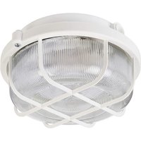 Deko Light Syrma Rund Weiß 401014 Außendeckenleuchte, Außenwandleuchte E27 Weiß von DEKO-LIGHT