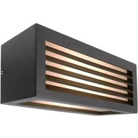 Deko-light - Wandaufbauleuchte Wall Line iii in Anthrazit E27 IP54 - black von DEKO-LIGHT