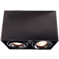 Deko-light - Dekorative Deckenaufbauleuchte Mona ii aus Aluminium - black von DEKO-LIGHT